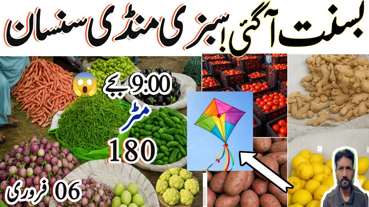 “Vegetable Market Empty on Basant Day |Peas 180 & Fresh Veg Rates 6 Feb 2026| Badami Bagh Lahore”