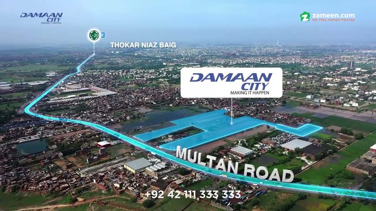 Damaan City  | Multan Road , Lahore | PKR 47 Lakh to 5.87 Crore |03004777901
