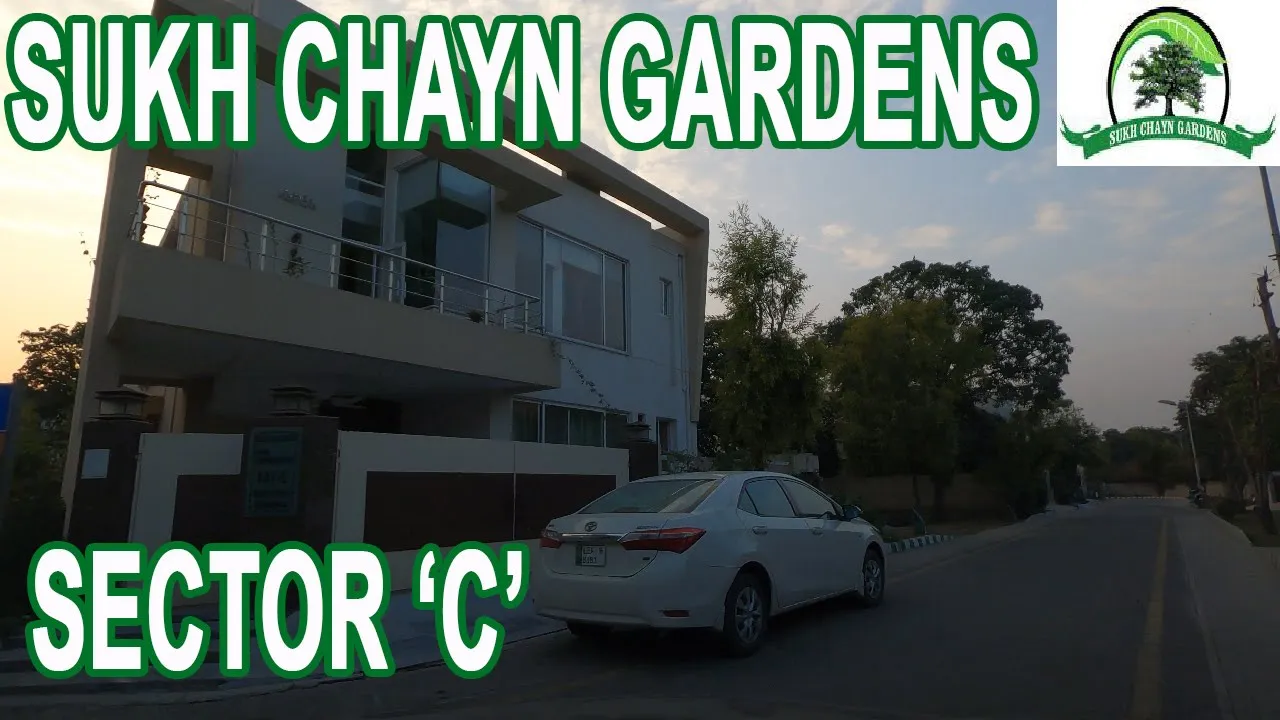 Sukh Chayn Gardens Lahore Sector C, 4K Street View - Sukh Chayn Gardens Tour - Lahore Street View