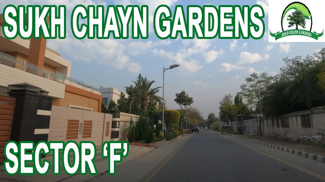 Sukh Chayn Gardens Lahore Sector F, 4K Street View-Sukh Chayn Gardens  Tour- Lahore Street View 2021