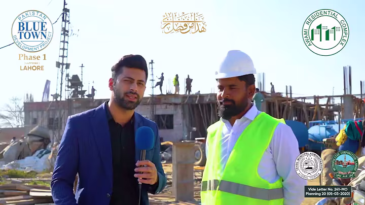 Concrete Pouring 1st Floor Awami Residential Complex, at Blue Town Phase 1 Lahore (LDA Approved).
