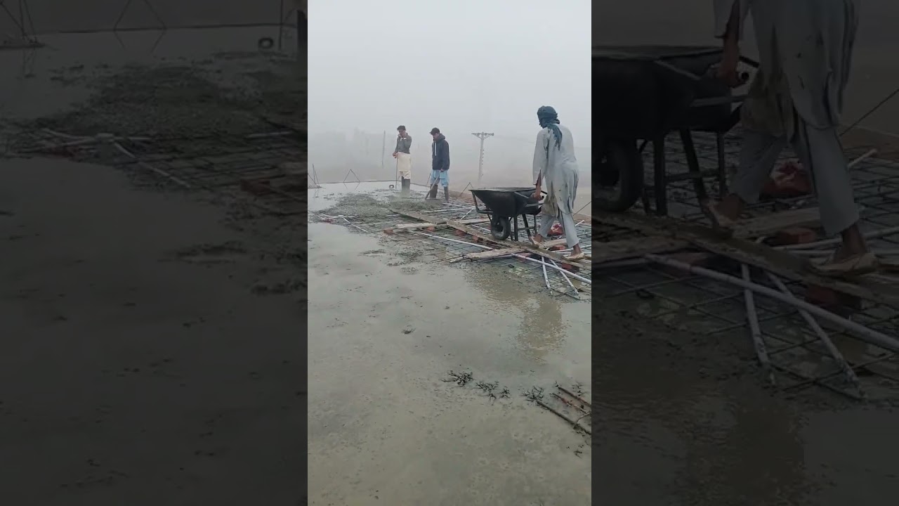One Kanal First Floor Slab Pouring in Wyeth employees cooperative housing society Lahore