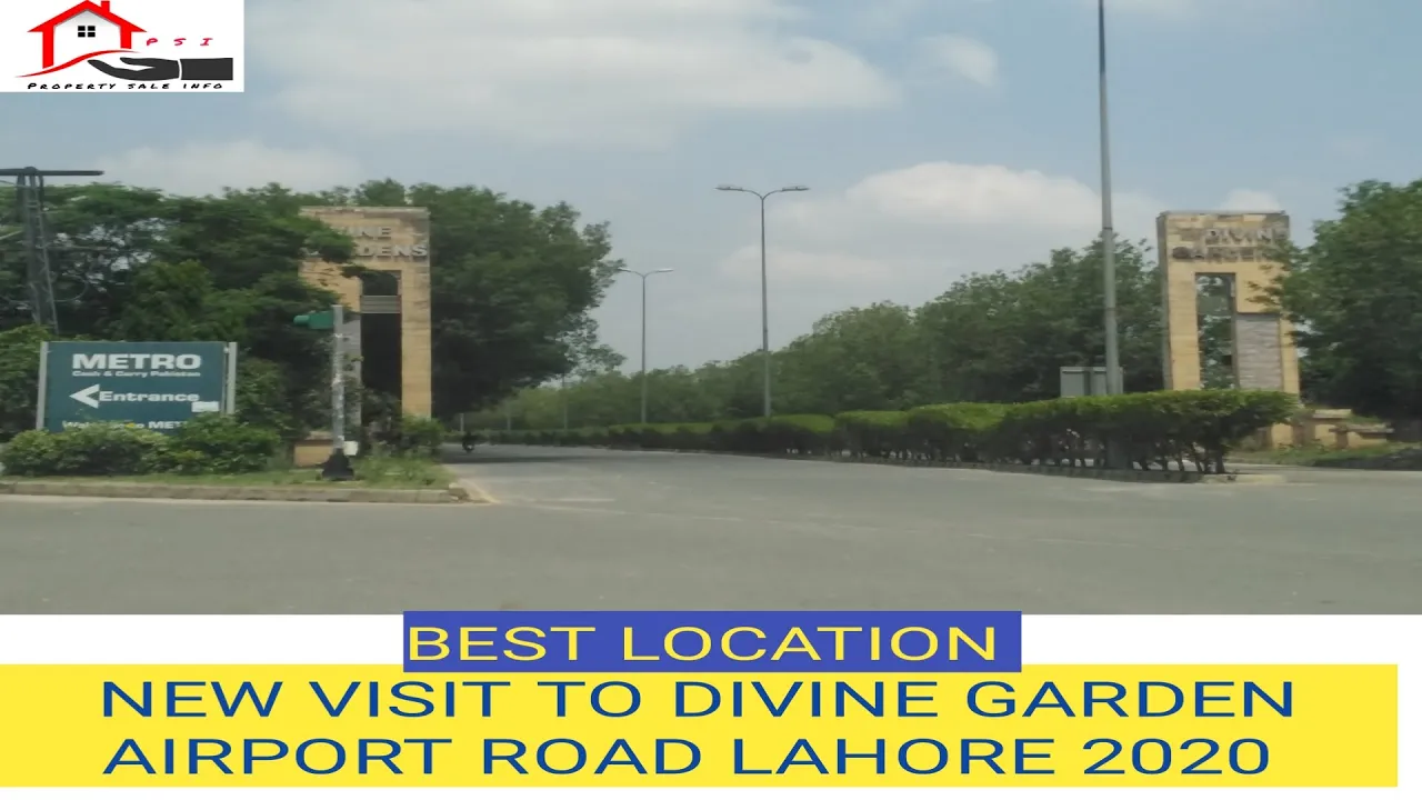 Divine Garden Lahore City 2020 Airport Road Visit |  Best housing society in Lahore near DHA Phase 8