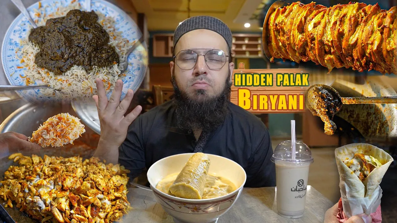PALAK BIRYANI IN GULSHAN RAVI | EXPLORING?HIDDEN?FOOD?PLACES?| LABANESE WRAP | KASURI FALOODA