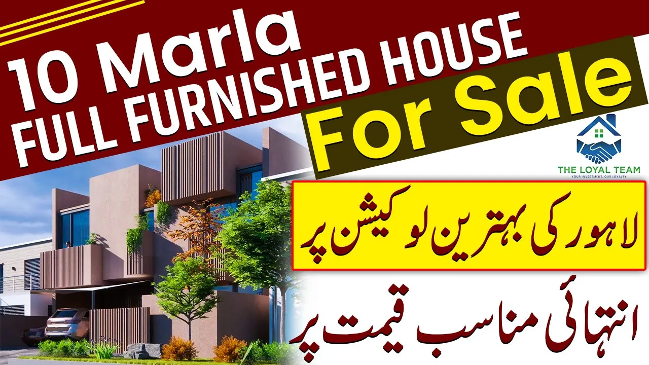 10 Marla House for Sale in Divine Garden | Fully Furnished Home at Reasonable Price