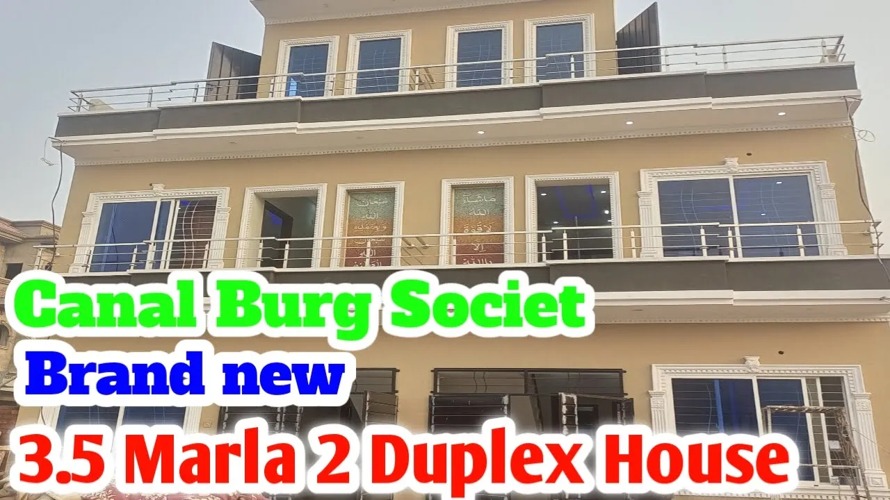 3.5 Marla house for sale in Canal burg Society Lahore | Brand new Duplex House for sale in Lahore |