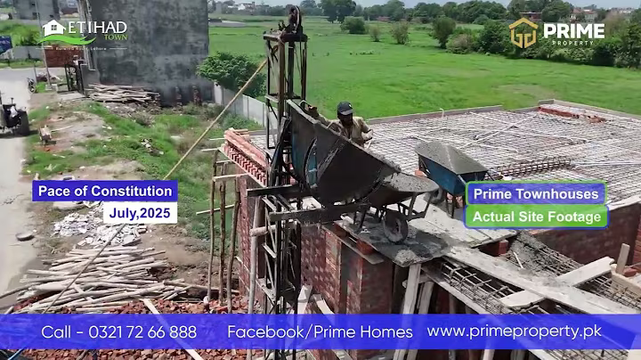 Prime Homes Construction Update | Etihad Town Phase 1 | July 2025 Progress | 5 Marla Townhouses