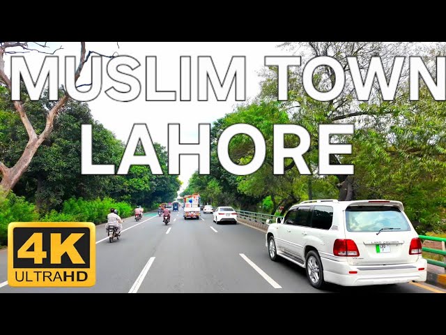 ???? Muslim Town, Lahore – Scenic Driving Tour in 4K