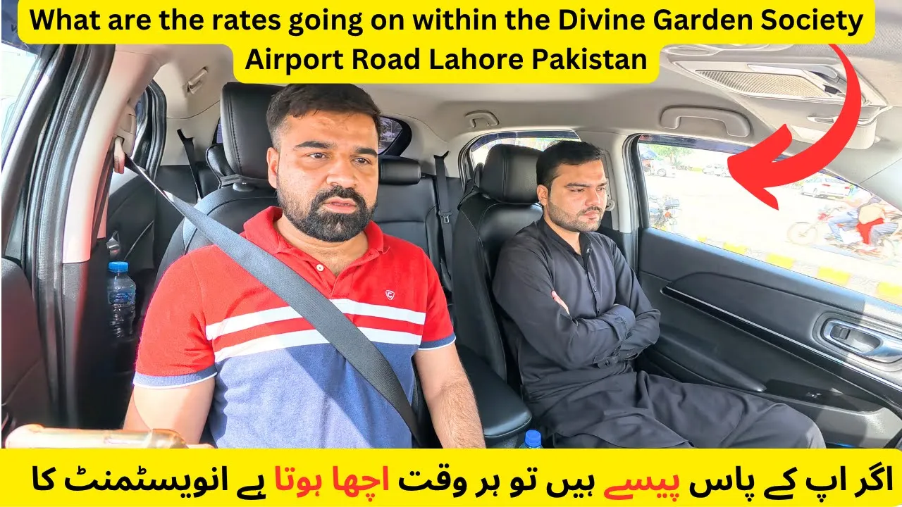 What are the rates going on within the Divine Garden Society Airport Road Lahore Pakistan