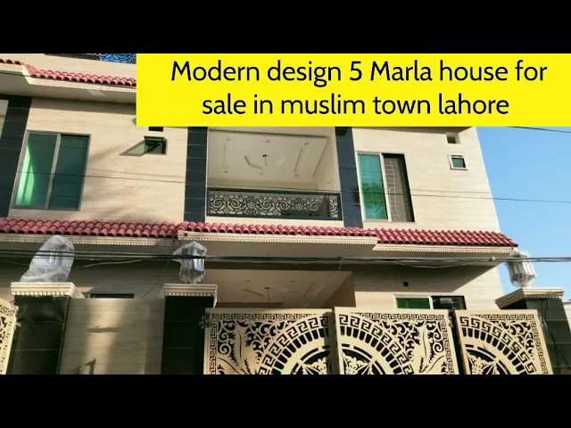 5 Marla house for sale in New Muslim Town | Modern Homes  Lahore|Latest design 2022 | Ibrahim vlogs