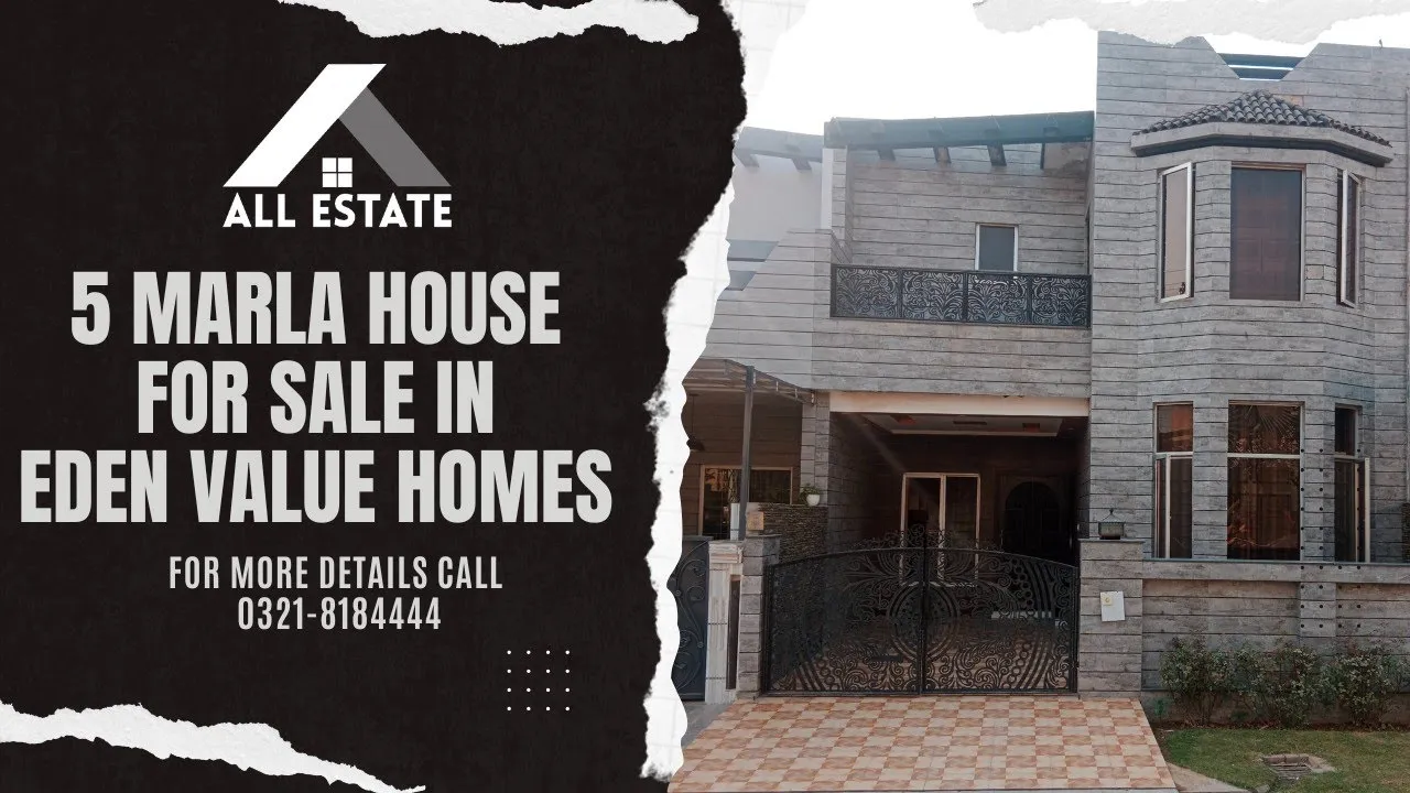 5 Marla House for sale in Eden Value Homes | Beautiful house | #home #allestate