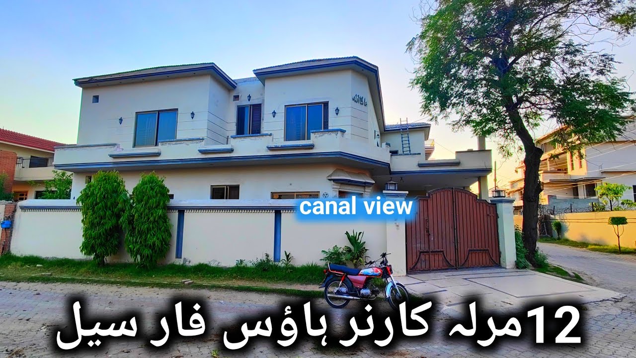 12 Marla corner house for sale in canal view Lahore