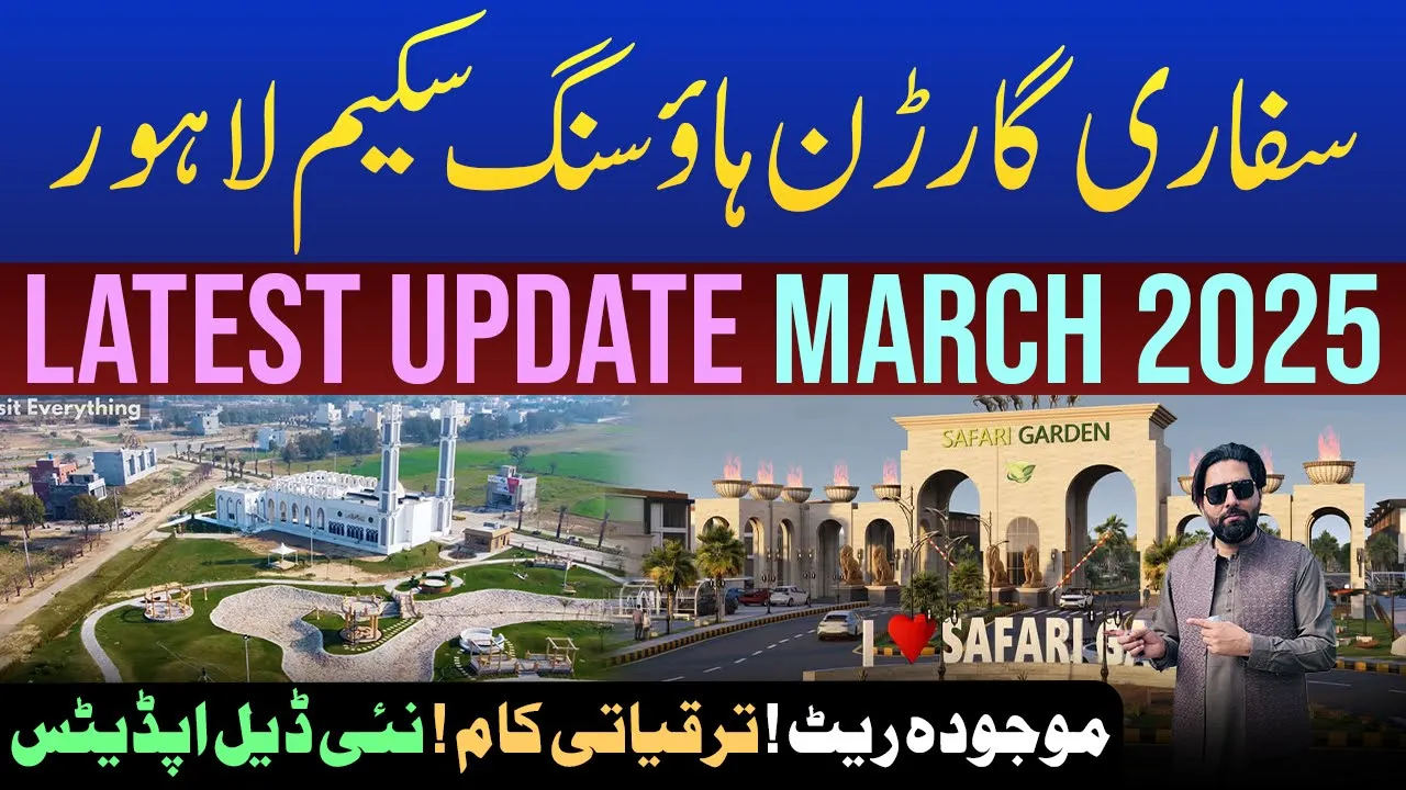 Latest Development Update of Safari Garden - Booking 450,000 | Ready on Ground Plots on installment