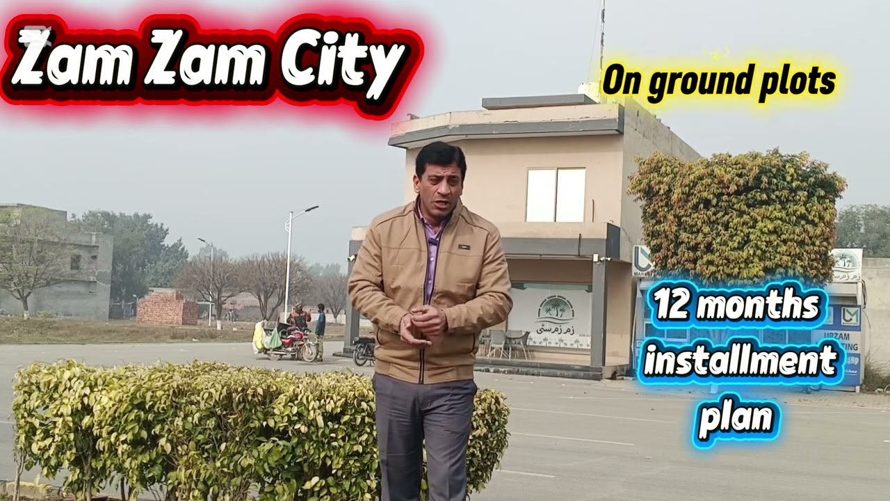 zam zam city brb canal road Manawan Lahore 3, 5 and 8  Marla plots 1 year installment plan