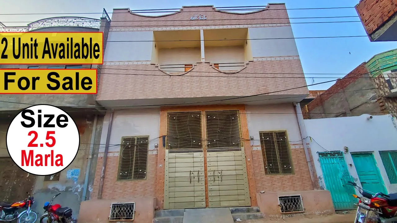 2 Unit Available For Sale || Size 2.5 Marla || Iqbal Colony || Sargodha