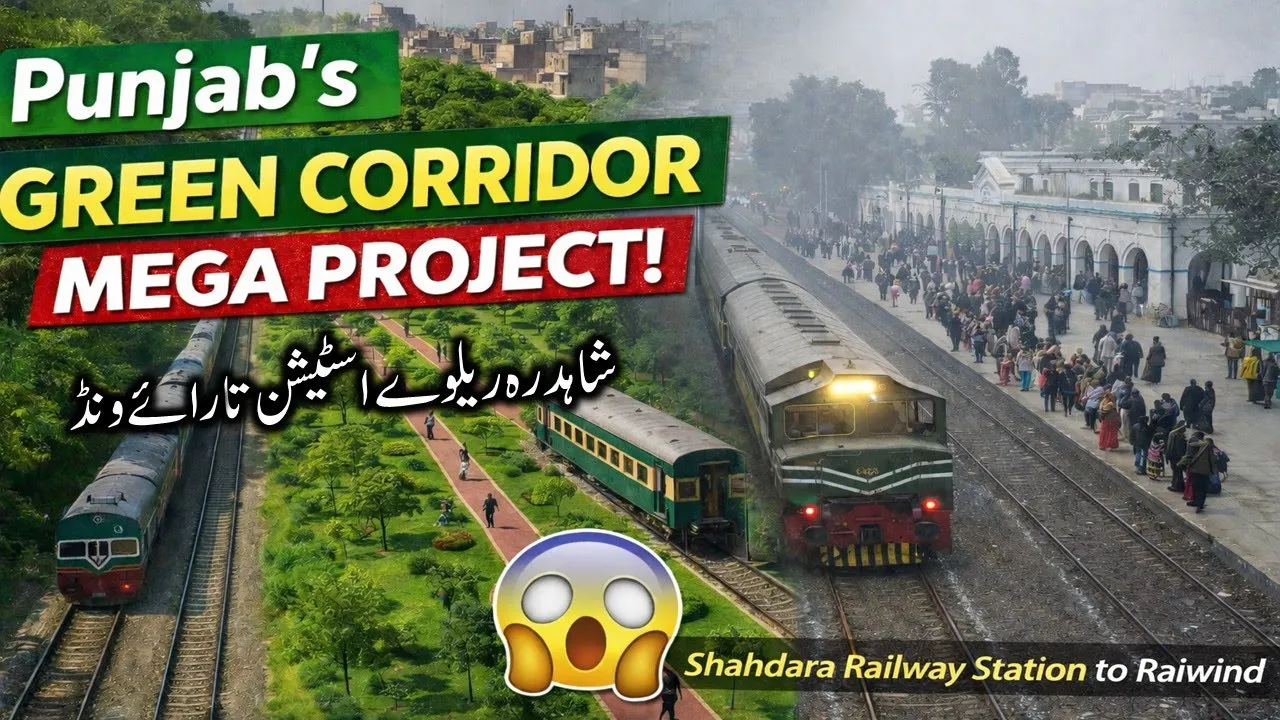 Lahore’s Biggest Green Project ?? | Parks Near Railway Stations | Shahdara to Raiwind Corridor
