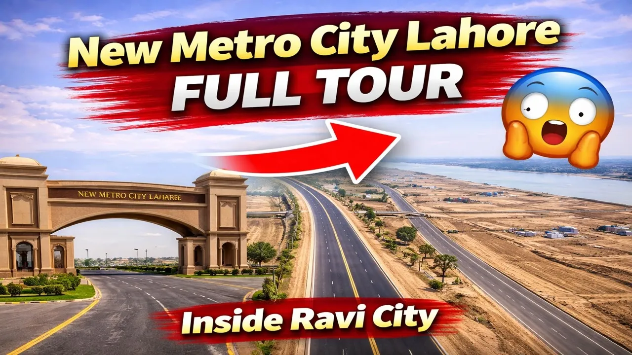 New Metro City Lahore Complete Tour ???? | RUDA Ravi City First Look | BSM Developers