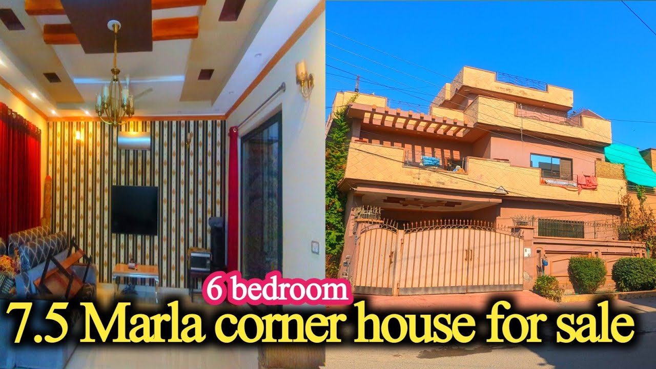 7.5 Marla corner house for sale in canal burg canal road Lahore near to Orange treen astshan
