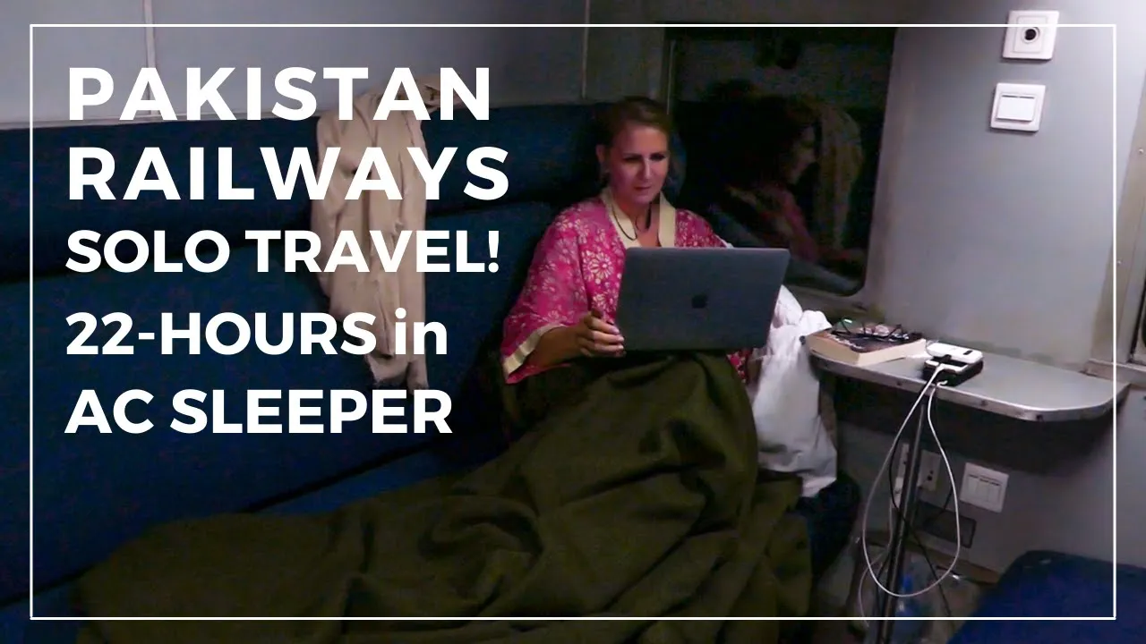 Pakistan Railways AC Cabin Lahore-Karachi Solo Travel Train Vlog by Foreigner Vlogger