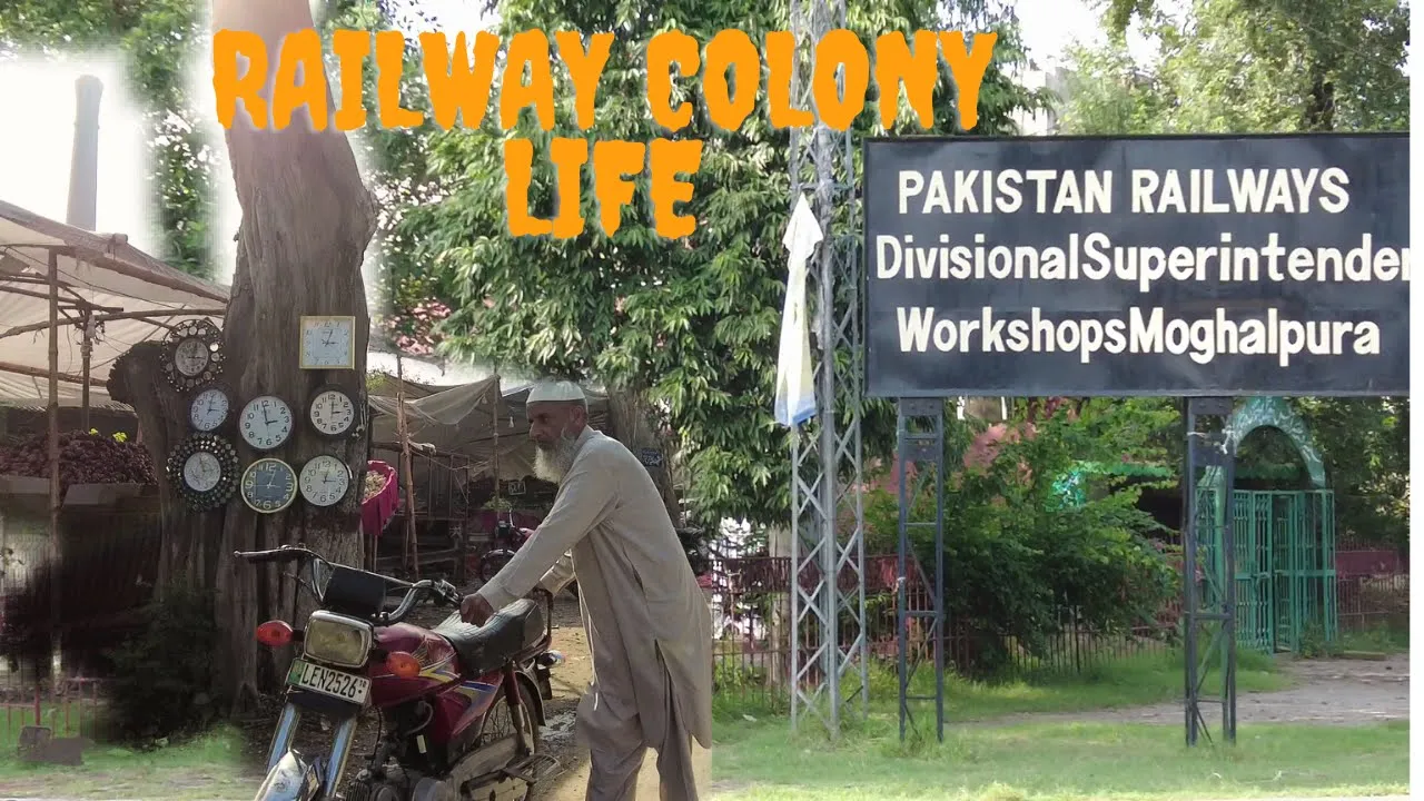 Life at old and historic side of Railway colony Lahore Pakistan