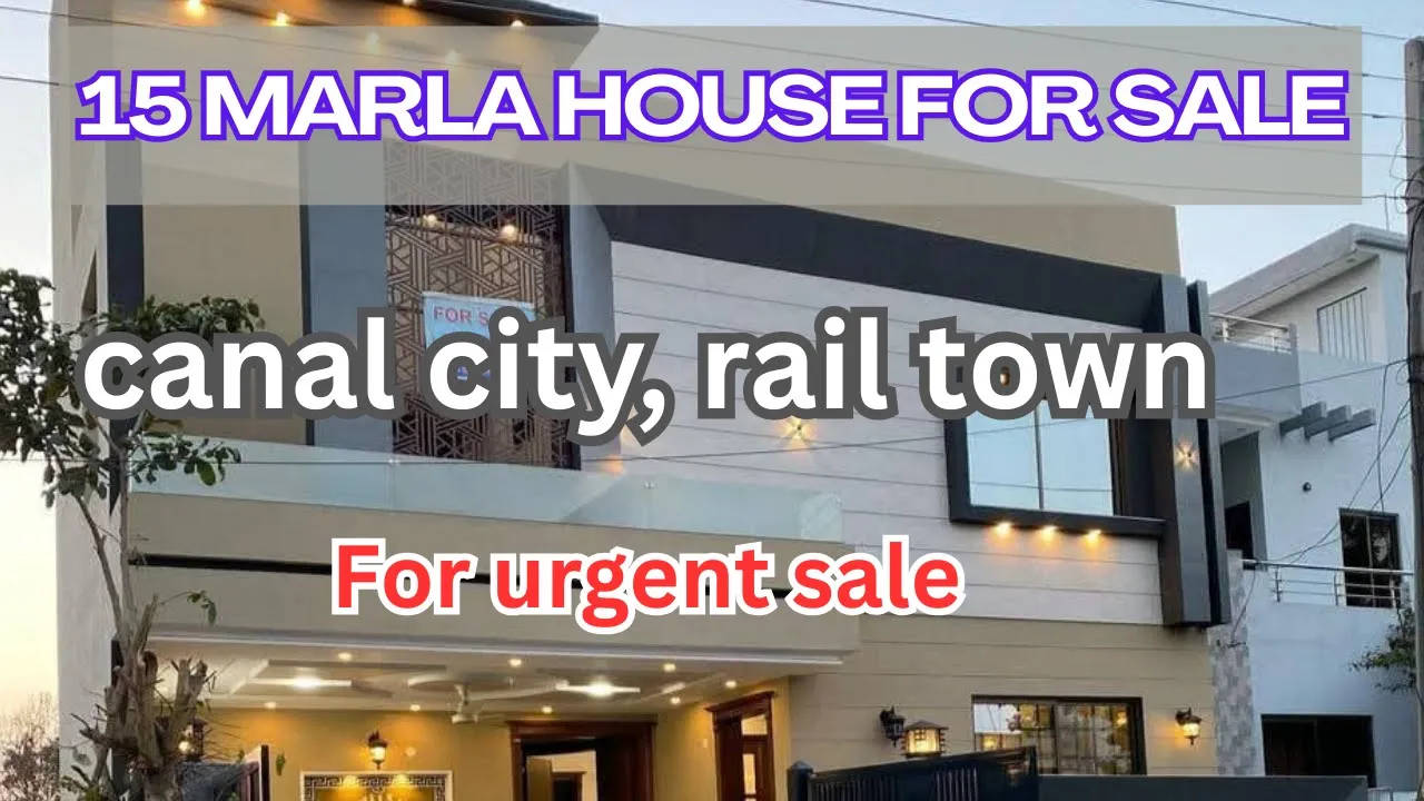 URGENT SALE! 15 Marla House in Canal City Rail Town