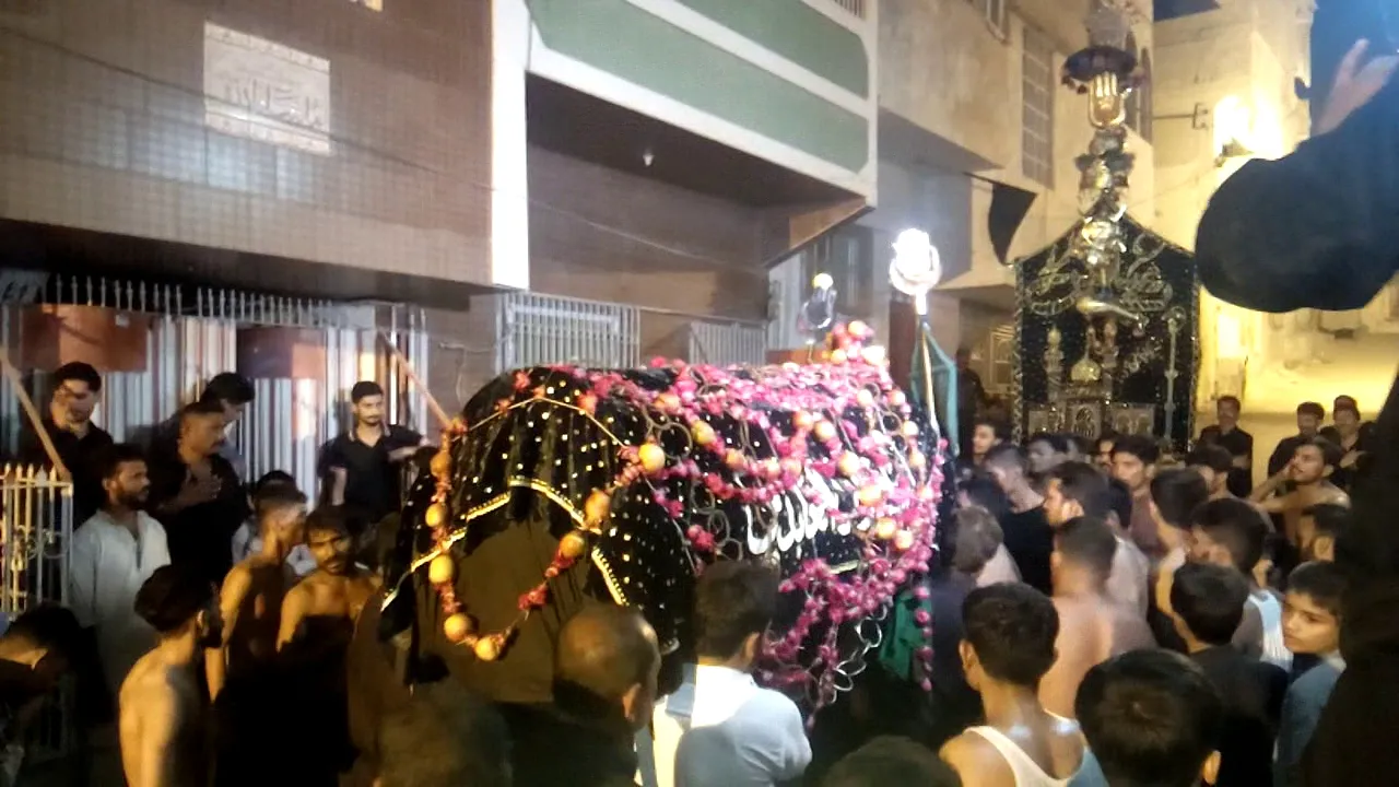 25 muharram Nusrat Bhutto colony al asar imam Bargah Karachi