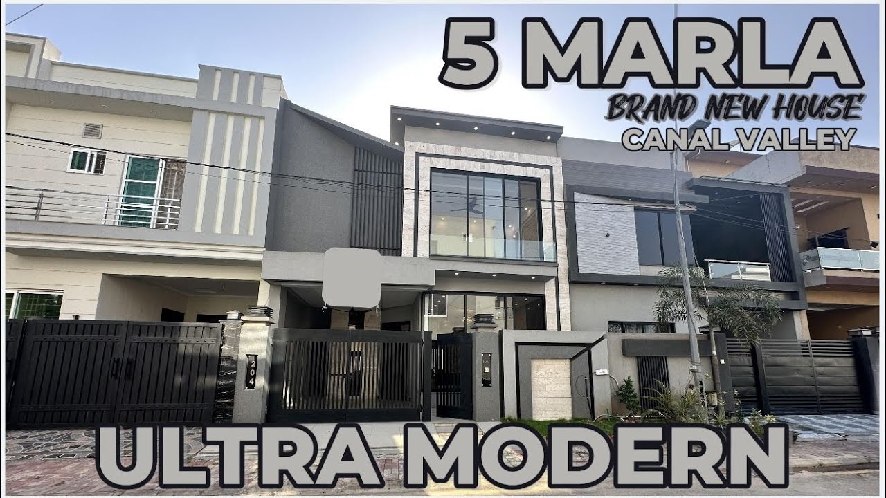 5 Marla House for Sale in Canal Valley | Ultra Modern & Elevated Design | Canal Valley Lahore