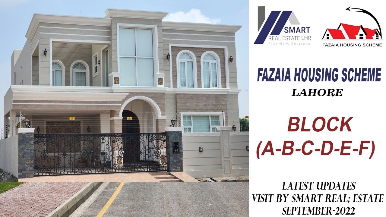 FAZAIA HOUSING SCHEME | PHASE-1 | BLOCK A-B-C-D-E-F | VISIT BY SMART REAL ESTATE LHR | SEP-2022