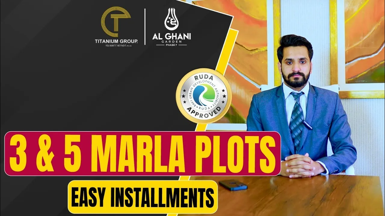 3 & 5 Marla Plots on Installments in Lahore | Al Ghani Garden Phase 7 Update