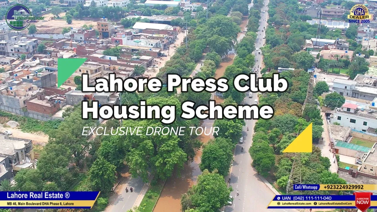Drone Tour Series: Lahore Press Club Housing Society | Sahafi Colony | Lahore Real Estate