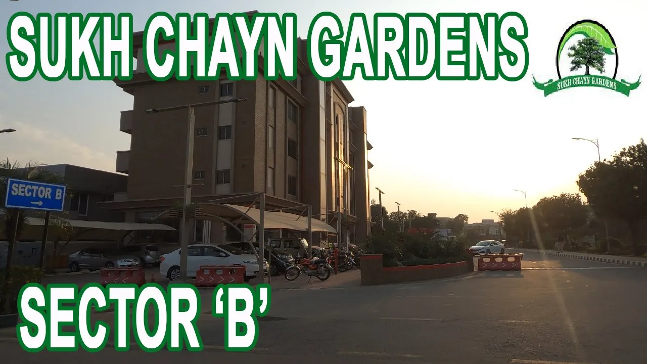 Sukh Chayn Gardens Lahore Sector B, 4K Street View - Sukh Chayn Gardens Tour - Lahore Street View