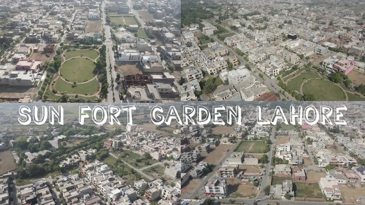 Sun Fort Garden Colony Lahore Aerial Views | Drone Footage Sunfort Garden Lahore