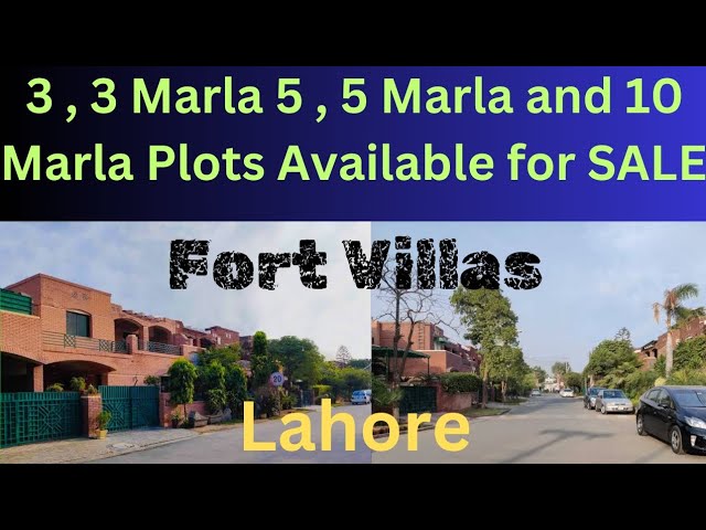 Aisa Mooqa Dobara nahi Milay ga......Plots Available for SALE in Fort Villas Near DHA Phase 1 Lahore