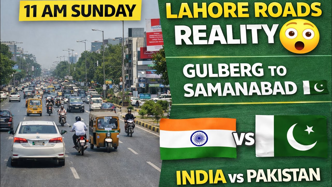 Lahore Roads Reality 😲 | Gulberg to Samanabad Road Journey | Indian Must Watch