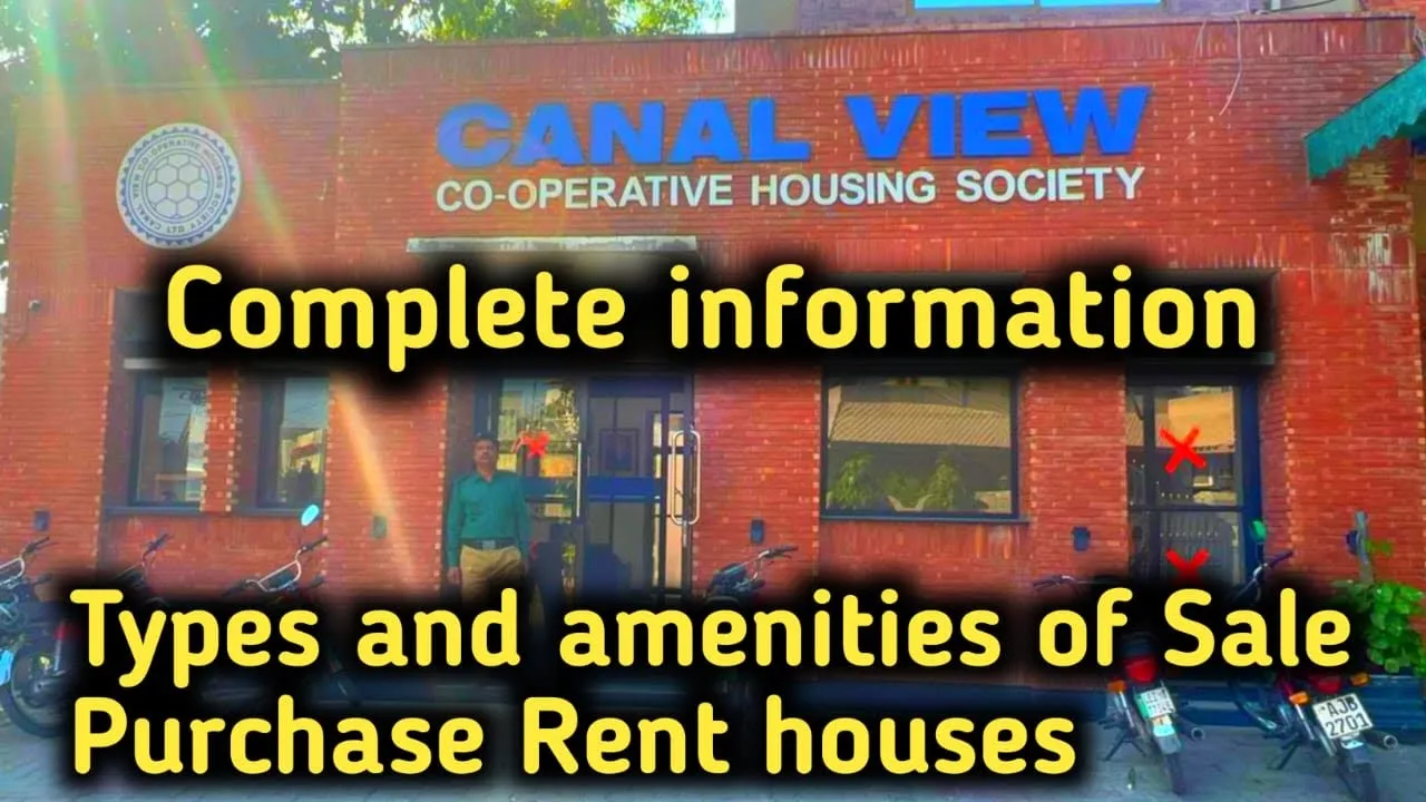 Canal view co operative society canal rode Lahore complete information