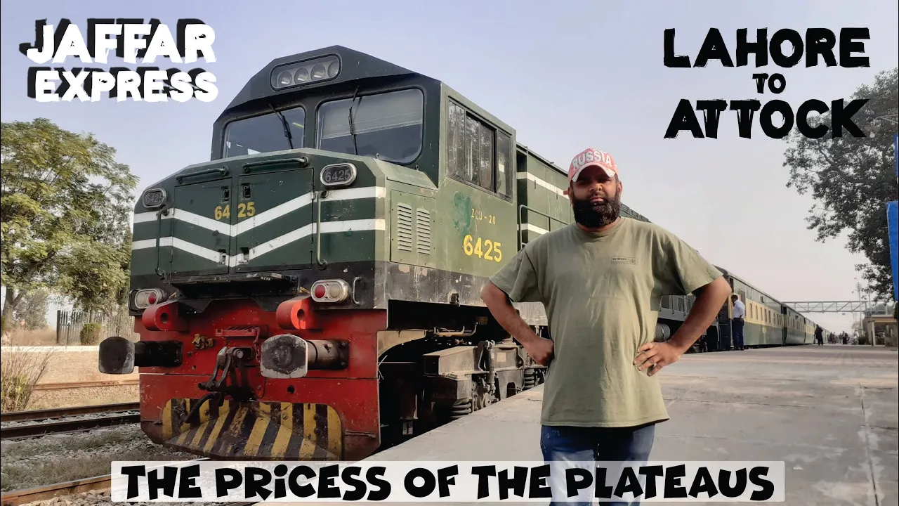 Lahore to Attock City by Jaffar Express | Pakistan Railways | PR | Jaffar Express 39 up 40 Dn