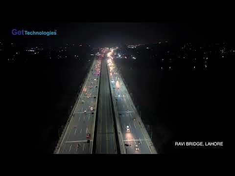 Aerial View of Ravi Bridge, Ravi Road Lahore, Project by LDA & GetTechnologies | Art Studio