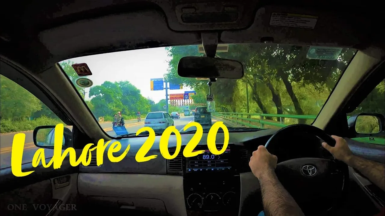 CV Driving | 4K Lahore Virtual Tour 2020 | Drive Around | Model Town Canal Road Johar Town