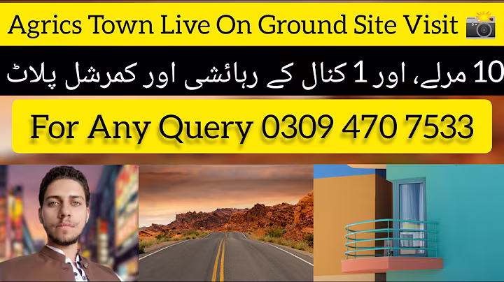 5, 10M & 1 Kanal Plots Available For Sale At Best 😍 Price In Market | Agrics Town | Pak Zameen