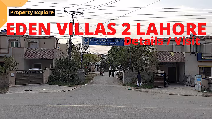 Eden Lane Villas 2 Lahore - Complete details of project