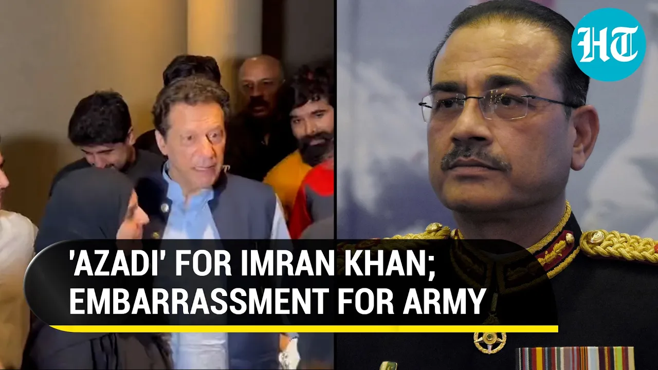 Imran Khan embarrasses Pak Army; Gets hero's welcome at Zaman Park Lahore after release