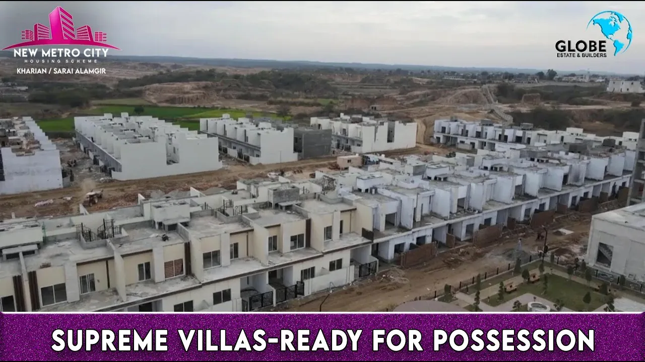 Supreme Villas New Metro City Kharian/Sarai Alamgir Drone View | Ready for Possession | Globe Estate