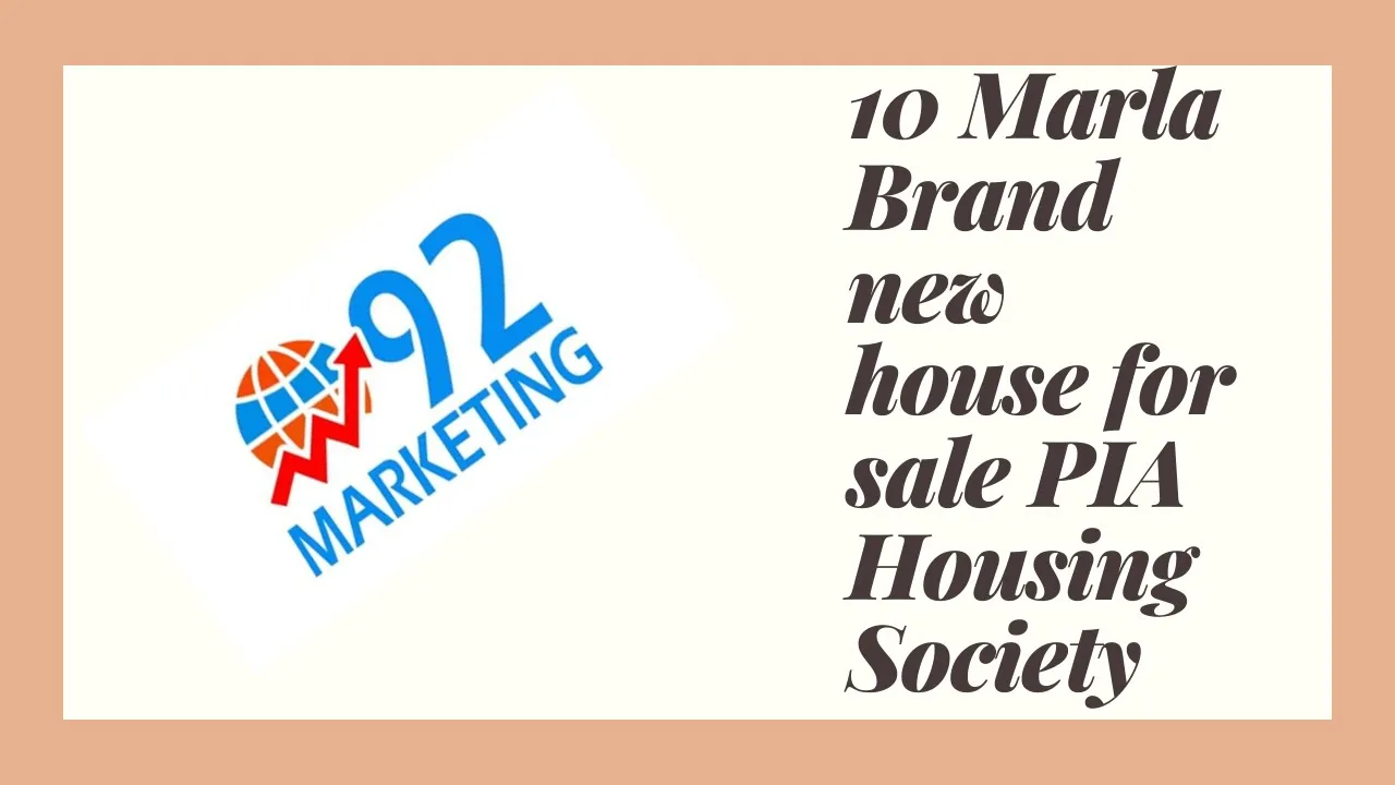 10 Marla Brand New House' Luxury Interior House for sale PIA Housing Society Lahore | Urdu | Hindi