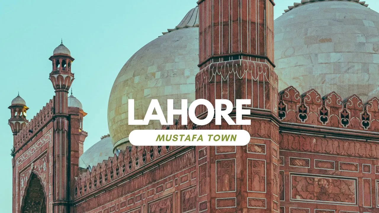 Mustafa Town Lahore drone view