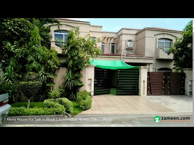 7 MARLA HOUSE FOR SALE IN BLOCK C EDEN VALUE HOMES LAHORE