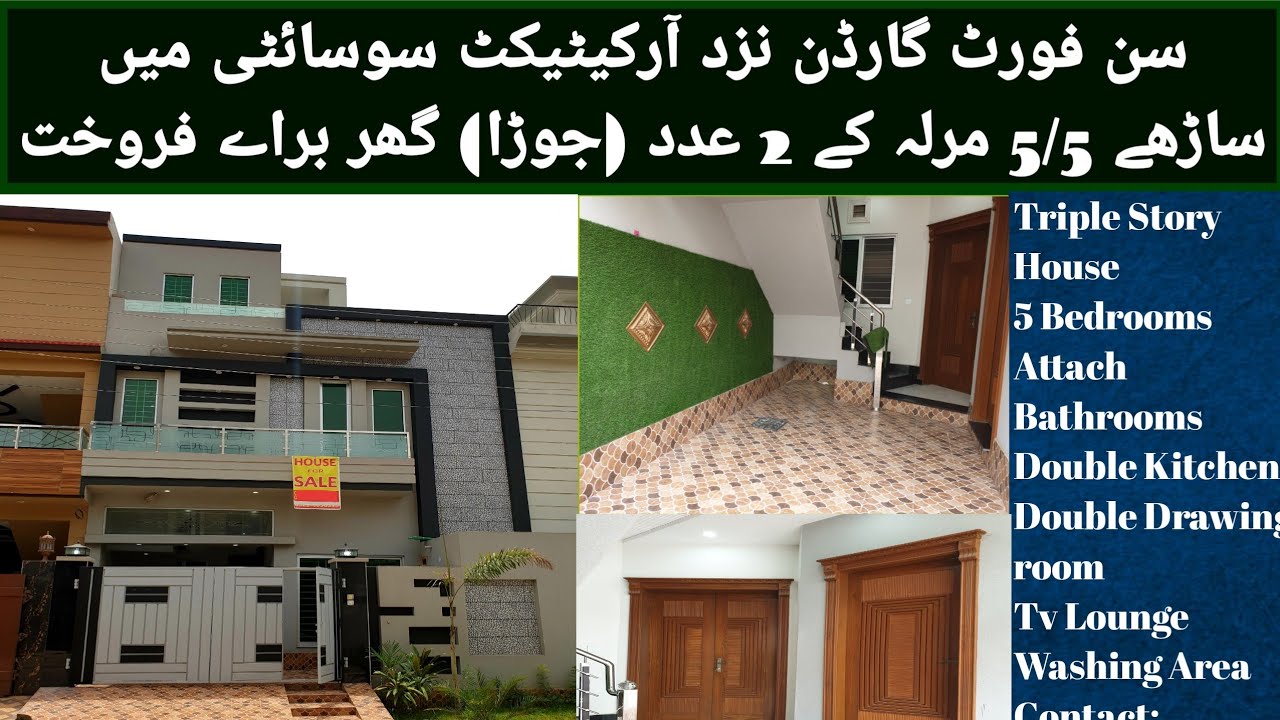 5/50 Marla Brand New House for Sale in Sunfort Gardens