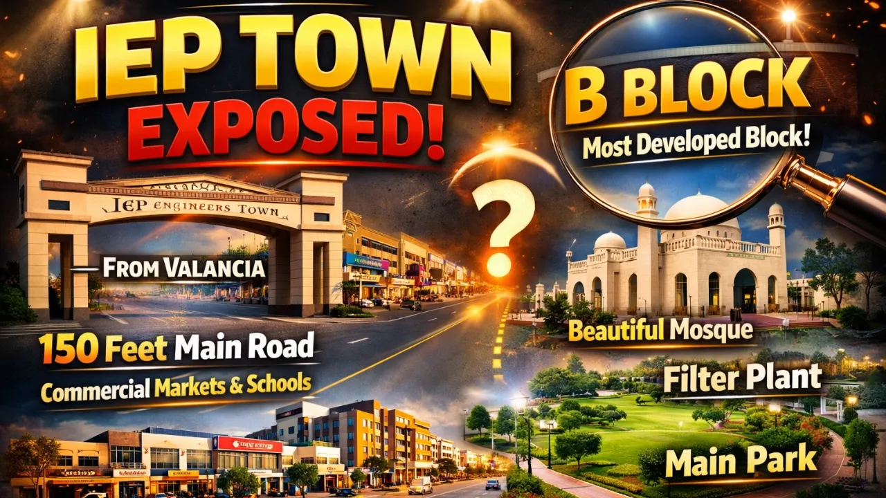 IEP Engineers Town Full Tour | 150ft Road, Markets, Schools & B Block Visit #ieptown
