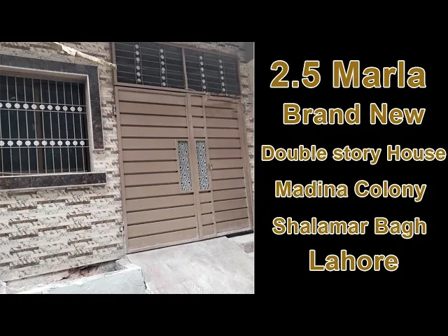 % 2.5 Marla Double Story Brand New House# ?? Madina colony Shalamar Bagh Lahore