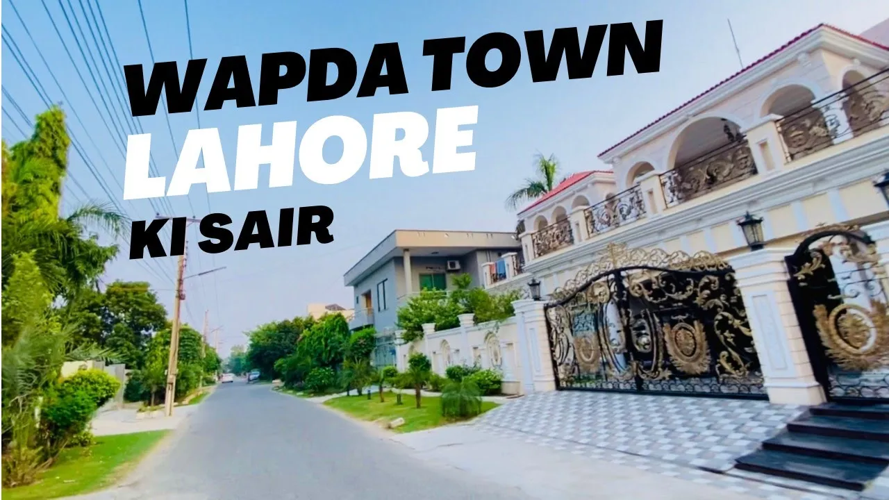 A visit to Wapda Town Lahore Residential Area | Wapda Town ki Sair | Lahore Lahore Hai | Khobsorti