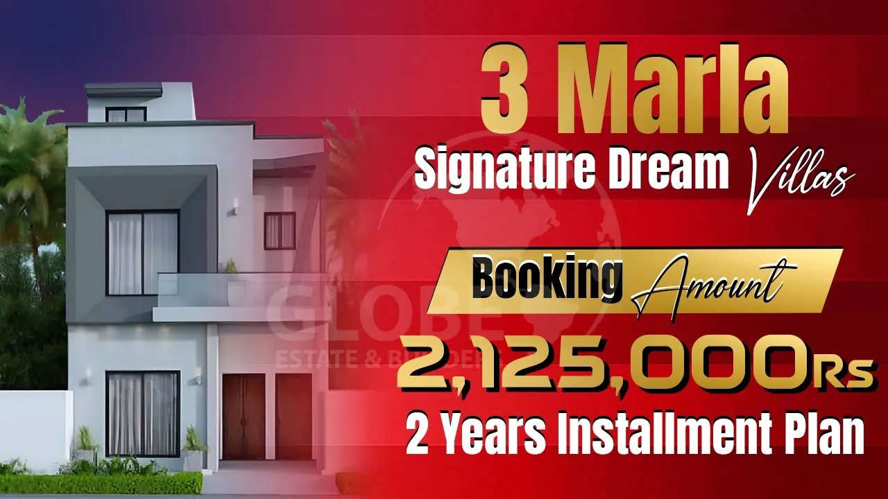 Ready House for sale on Installment in Lahore Signature Dream Villas #houseforsale
